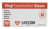 Lifecom Vinyl Examination Gloves (Clear)