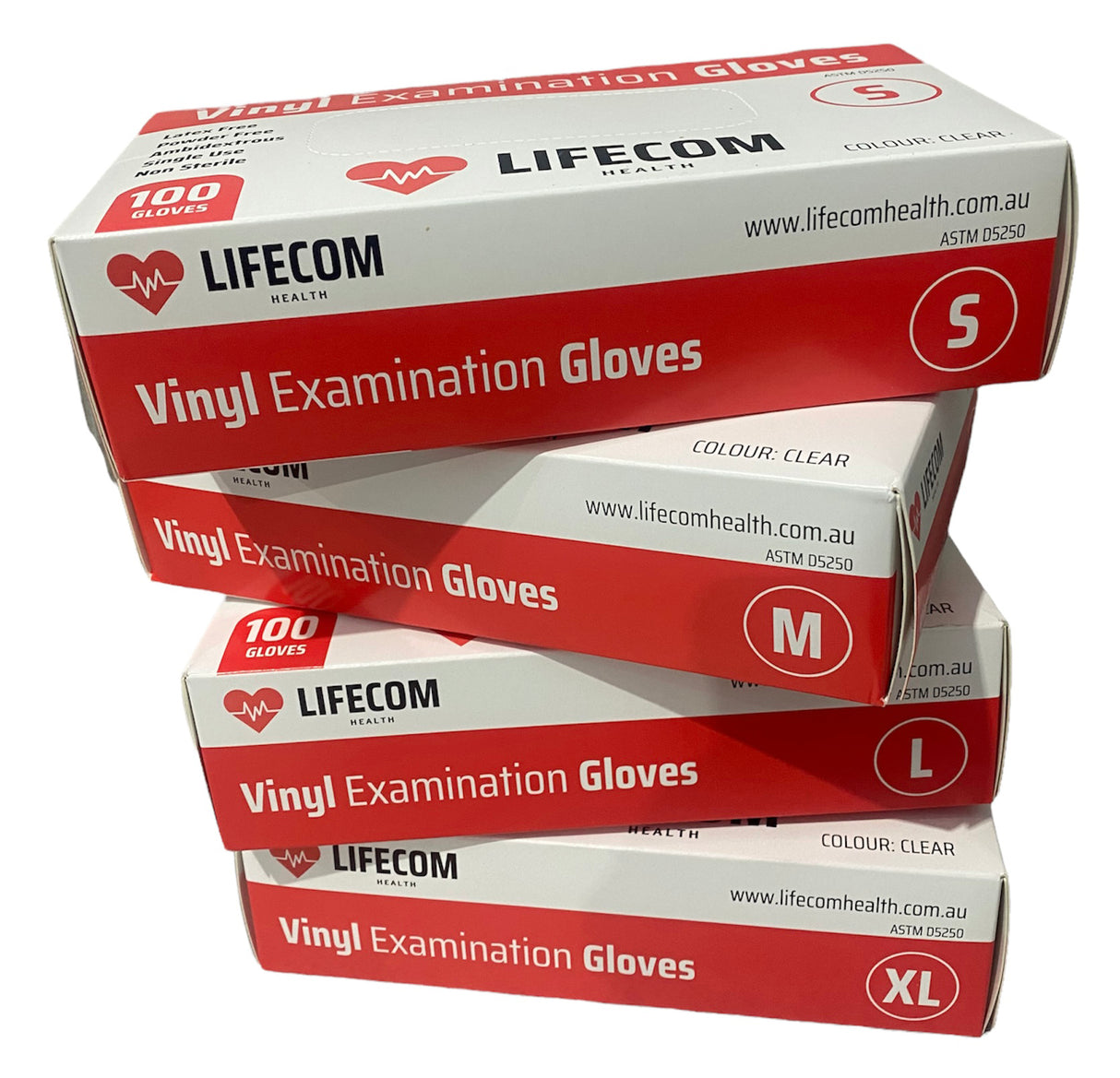 Lifecom Vinyl Examination Gloves (Clear)