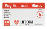 Lifecom Vinyl Examination Gloves (Clear)