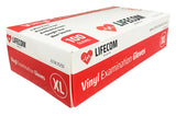 Lifecom Vinyl Examination Gloves (Clear)