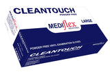 Mediflex Cleantouch PF Vinyl Gloves (Clear)