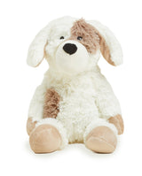 Warmies Cream Sitting Puppy Fully Heatable Soft Toy