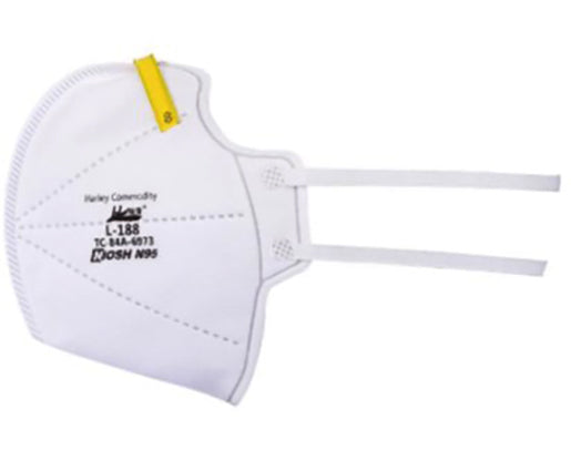 Harley N95 Respirator Mask Flat Fold 188