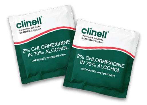 Clinell 2% Chlorhexidine in 70% Alcohol Wipes - Pack of 240