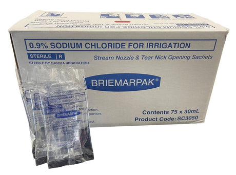 Briemar Sodium Chloride 0.9% Saline Irrigation solution sachet - 30ml