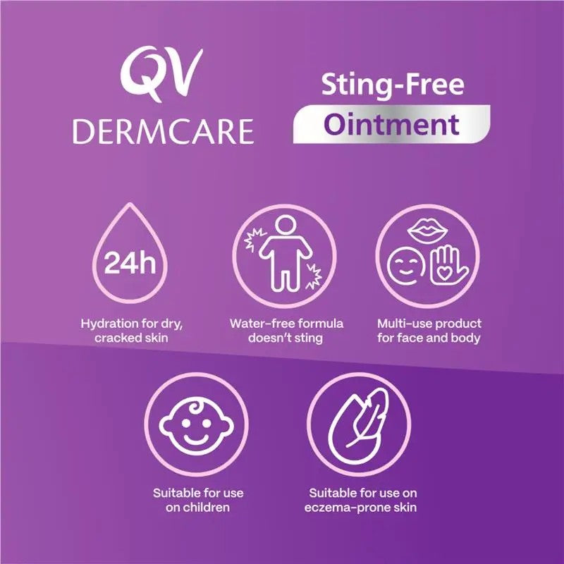 QV Dermcare Sting-Free Ointment - 100g Tube