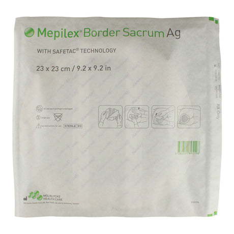 Mepilex Sacrum Ag Bordered Antimicrobial Dressing