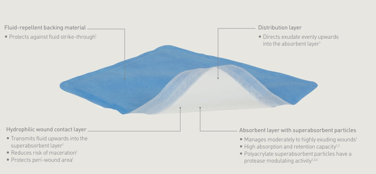 Mextra Superabsorbent Dressing