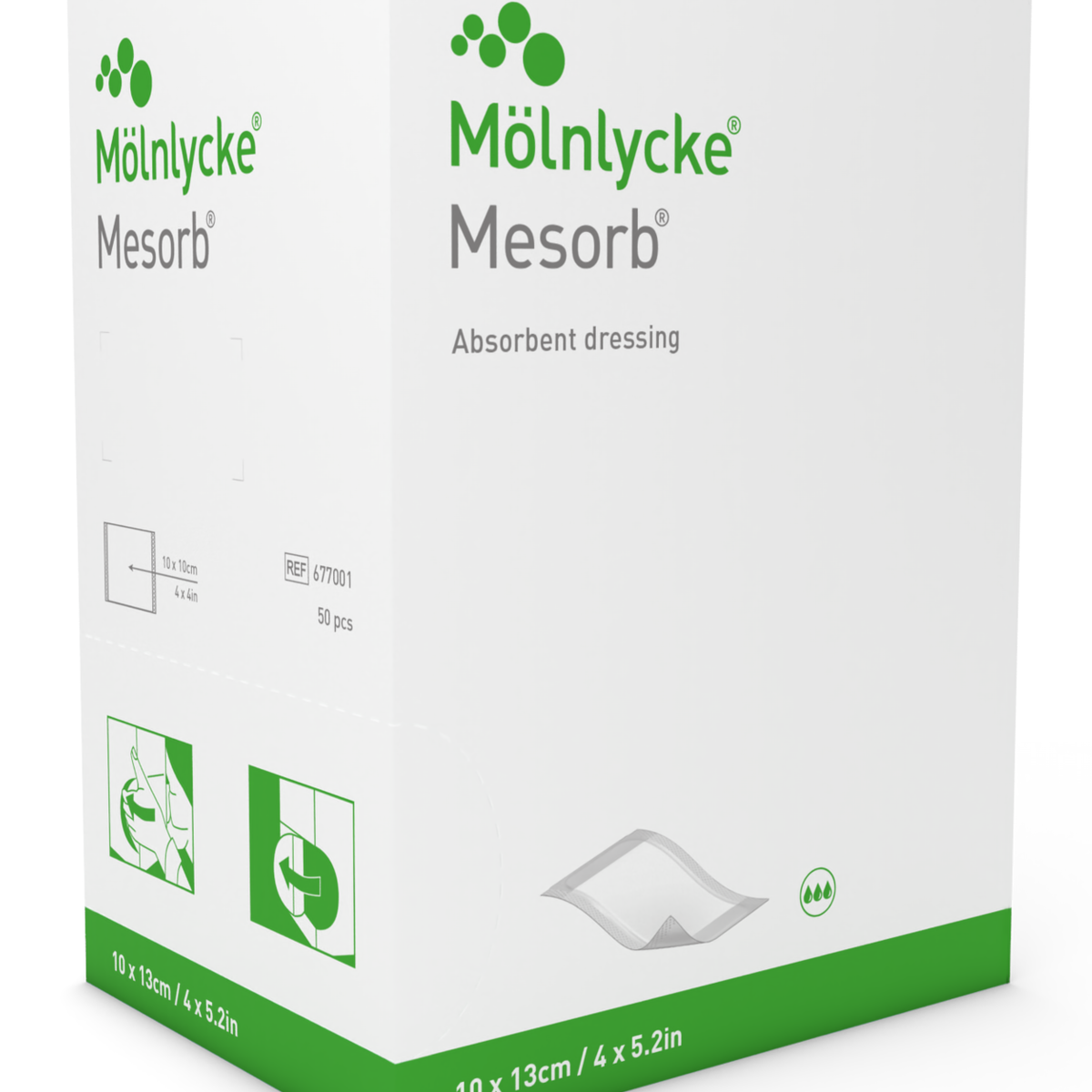 Mesorb Types Mesorb Superabsorbent Dressing – Mable Direct