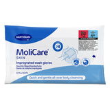 Molicare Skin Impregnated Wash Gloves - 8 Pack
