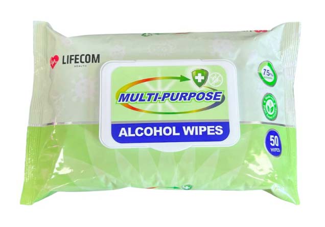 Lifecom Multi-Purpose Alcohol Surface Wipes