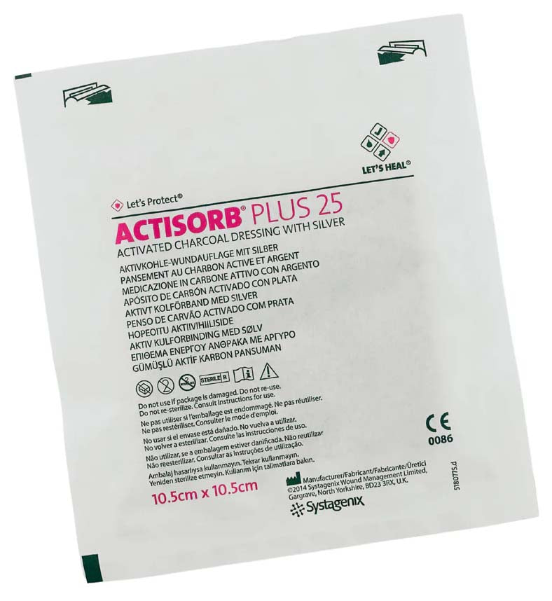 Actisorb Plus 25 Charcoal/Silver Dressing