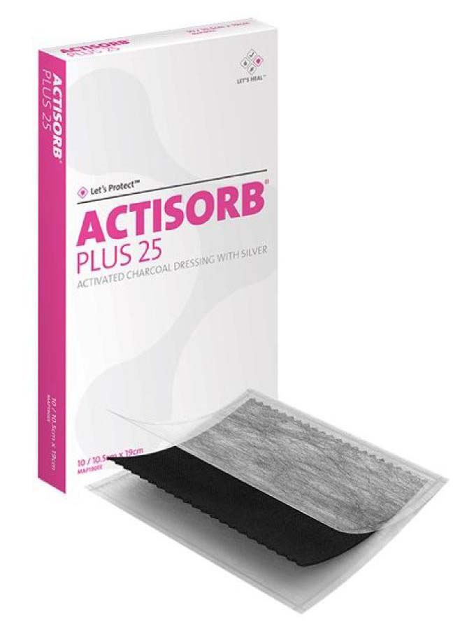 Actisorb Plus 25 Charcoal/Silver Dressing