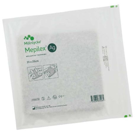 Mepilex Ag Antimicrobial Non-Bordered Foam Dressing