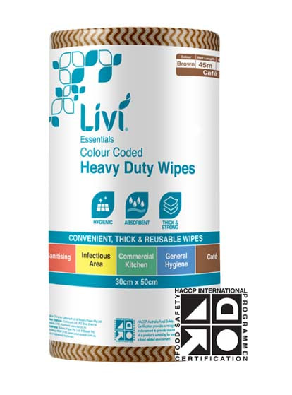 Livi Essential Commercial Wipes HACCP - 90 sheets