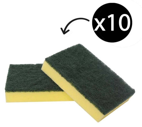 Sabco Sponge Scourers Standard 15 x 10cm - 10 Pack