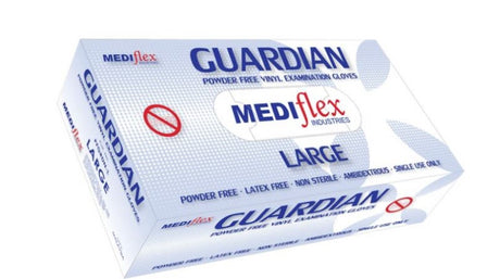 Mediflex Guardian PF Vinyl Gloves (Clear)